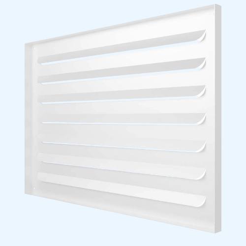 Решетка вентиляционная МВР жалюзи 500х350 окрашенная сталь белый ERA