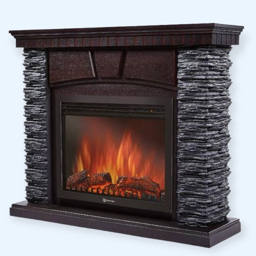 Porto 30 камень черный шпон венге (1202944) Firelight Портал