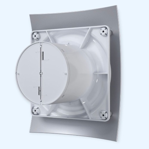 5C Gray metal Breeze DICITI Вентилятор накладной D125 обр.клапан