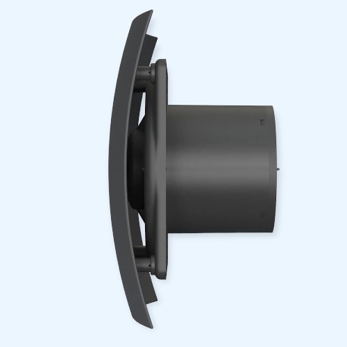 5C Matt black Breeze DICITI Вентилятор накладной D125 обр.клапан