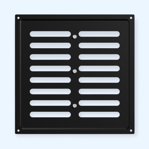2525MER Black ERA Решетка вентиляционная MER регулируемая 250х250 окраш.сталь Black 2525MER Black ERA Решетка вентиляционная MER регулируемая 250х250 окраш.сталь Black