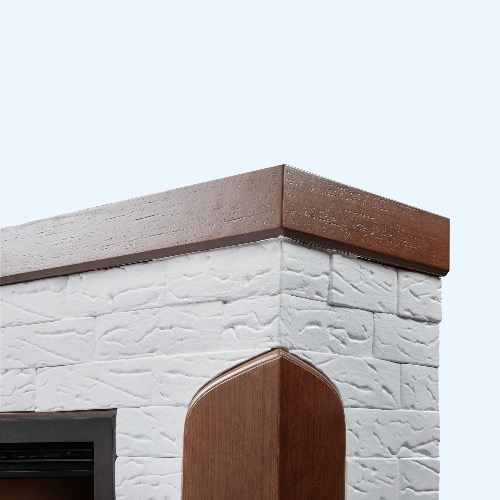 Prestigio 25 камень белый шпон дуб (1524182) Firelight Портал