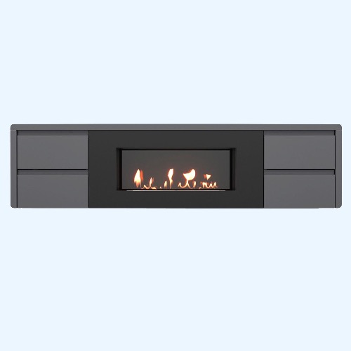 BFP/P-1700 lux графит (1616366) Firelight Тумба с биокамином