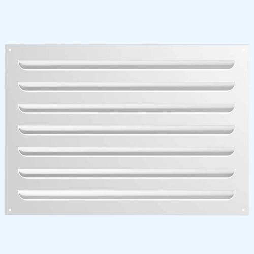 Решетка вентиляционная МВР жалюзи 500х350 окрашенная сталь белый ERA