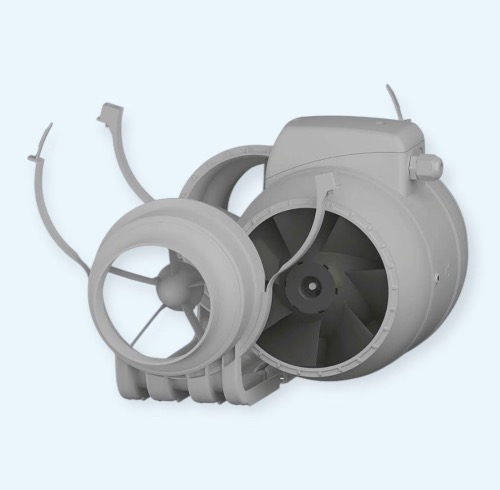 TYPHOON 125 2SP AT ERA PRO Вентилятор канальный D125 осевой 2 скорости AT