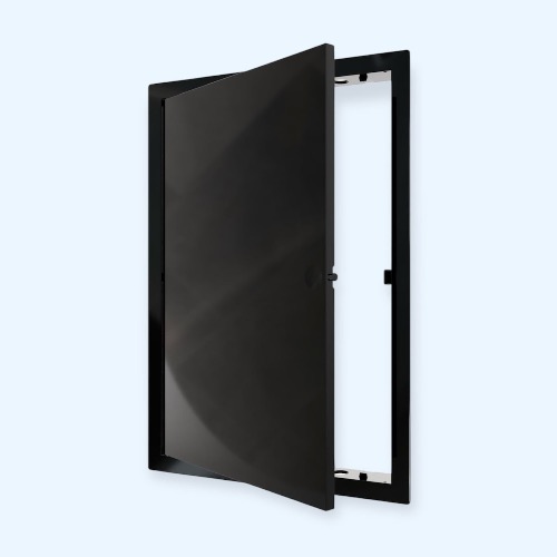 L2030N black Люк ревизионный LN фланец 200х300 нажимной 223х323 пластик black EVECS