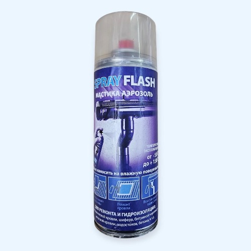 Мастика аэрозоль SPRAY FLASH для гидроизоляции