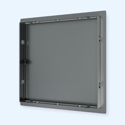 L2020N gray Люк ревизионный LN фланец 200x200 нажимной 224х224 пластик gray EVECS