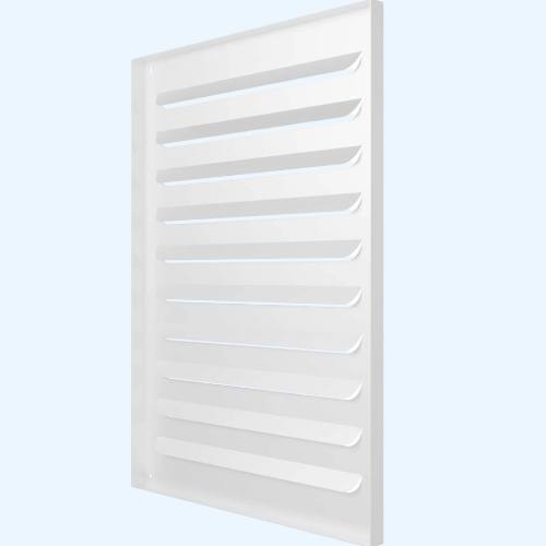 Решетка вентиляционная МВР жалюзи 350х500 окрашенная сталь белый ERA