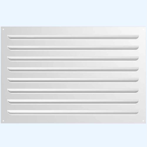 Решетка вентиляционная МВР жалюзи 600х400 окрашенная сталь белый ERA