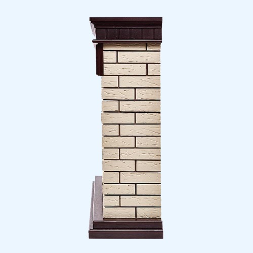 Bricks 30 камень бежевый шпон темный дуб (1202851) Firelight Портал