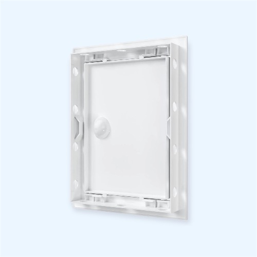 Л1520Р Люк ревизионный ЛР фланец 146х196 ручка 168х218 пластик EVECS