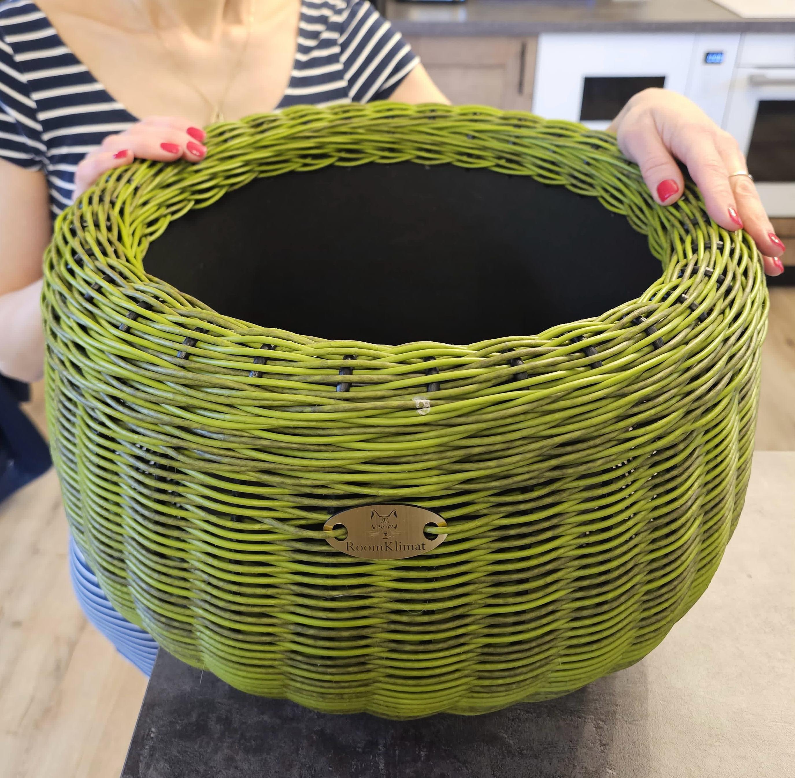 Кашпо из искусственного ротанга Киви 12 литров пруток