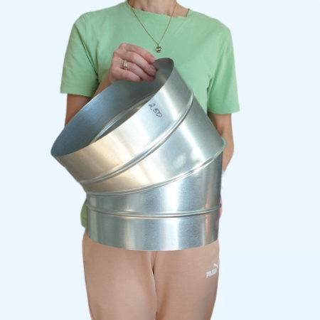 Полуотвод оцинкованный 45гр./250 Ц