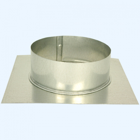 Фланец (площадка) оцинкованный 125 Ц