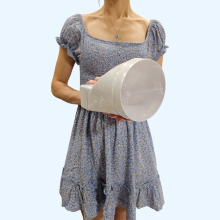 612СП12,5КП ERA Переходник СПКП D125 эксцентриковый 60х120 пластик