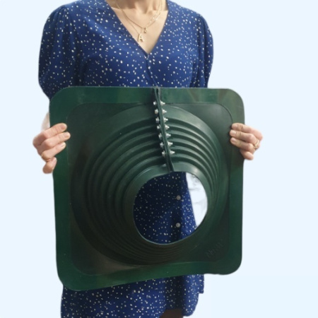 №8R зеленая (178-330) Манжета кровельная разъемная из термостойкой резины EPDMп