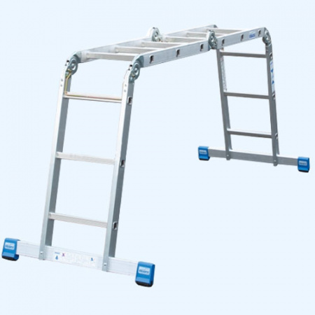 Шарнирная универсальная лестница стремянка трансформер Krause Stabilo 4х3 (123510)