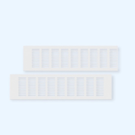 100х400 белая 2 штуки Благовест Вентиляционная решетка