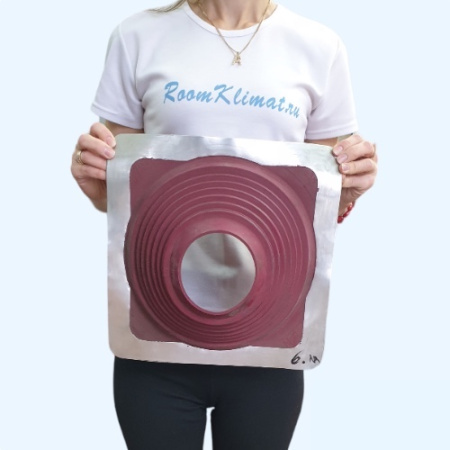 Манжета кровельная прямая №6 красная EPDM (127-228 мм)