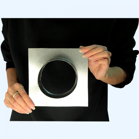 Фланец (площадка) оцинкованный 100 Ц