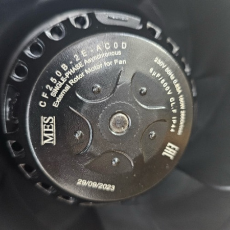 MES CF250B-2E-AC0D Мотор-колесо серии CF с назад загнутыми лопатками и диффузором