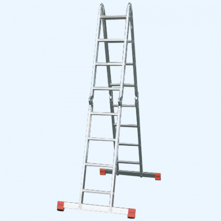 Шарнирная универсальная лестница стремянка трансформер Krause MultiMatic 4х4 (120649)