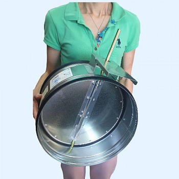 DCGAr 315 Shuft воздушный клапан под электропривод с резиновым уплотнителем на запорных лопатках