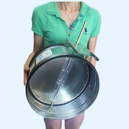 DCGAr 315 Shuft воздушный клапан под электропривод с резиновым уплотнителем на запорных лопатках