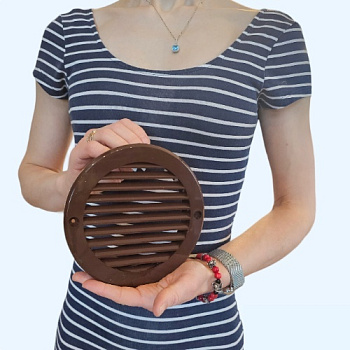 12РКН фланец D125 D161 ASA Brown (коричневый) ERA STREETLINE Решетка вентиляционная РКН