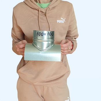 100х100 Ц Врезка оцинкованная