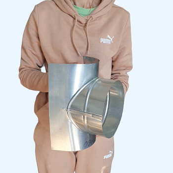 160х160 Ц Врезка оцинкованная