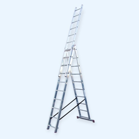 Лестница трехсекционная универсальная с доп. функцией KRAUSE CORDA 3х10 (013408)