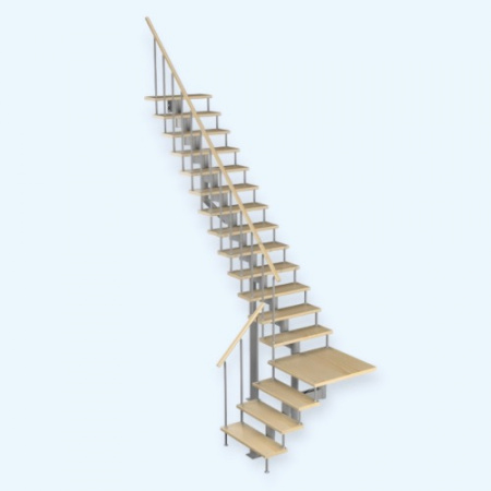 Статус 180 3/13 (h 3060-3230) Лесенка Модульная лестница поворот на 90С с площадкой