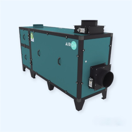 1000 Eco RP Airgy Приточно-вытяжная установка для бассейна с пластинчатым рекуператором и пультом управления улучшенная энергоэффективность 1000 Eco RP Airgy Приточно-вытяжная установка для бассейна с пластинчатым рекуператором и пультом управления улучшенная энергоэффективность