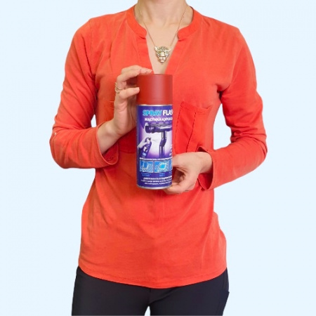 Мастика аэрозоль SPRAY FLASH для гидроизоляции красная