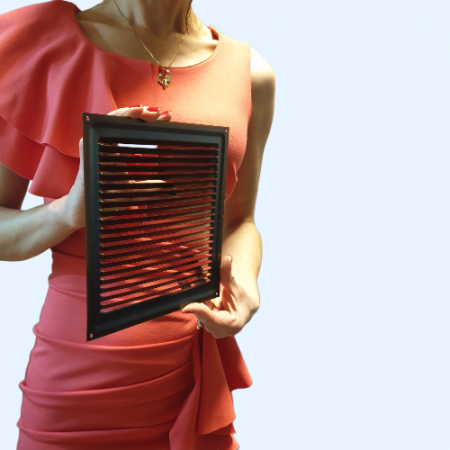 200х200 медь Решётка металлическая без бортика