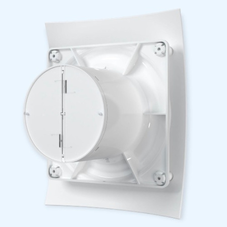 5C Matt white Breeze DICITI Вентилятор накладной D125 обр.клапан
