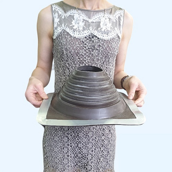 Манжета кровельная прямая №5 коричневая EPDM (102-178 мм)