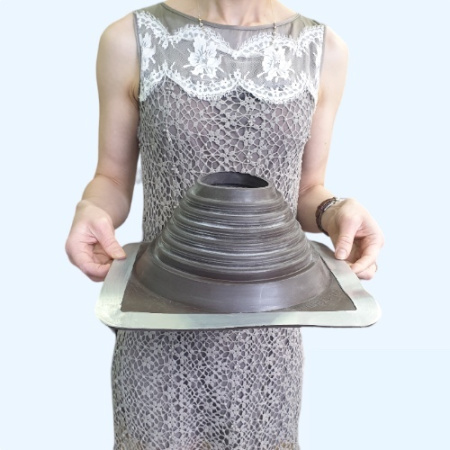 Манжета кровельная прямая №5 коричневая EPDM (102-178 мм)