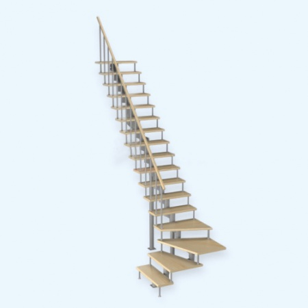 Фаворит 180 1/13 (h 3060-3230) Лесенка Модульная лестница поворот на 90С