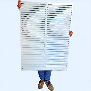 РМ 650х900 белая Решётка вентиляционная металлическая