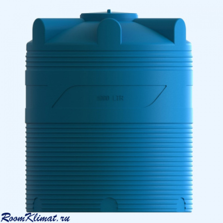 Полимер V 1000 Цилиндрический вертикальный пластиковый бак емкость для воды