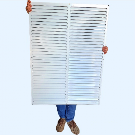 РМ 650х900 белая Решётка вентиляционная металлическая