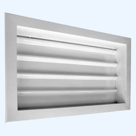 GA 600*300 Shuft алюминиевая настенная инерционная решетка