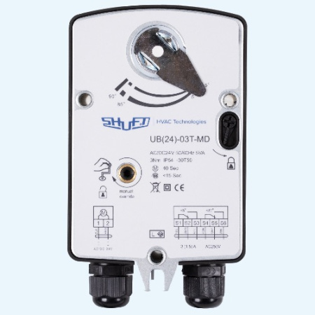 UB(24)-03T-MD Shuft Электропривод с возвратной пружиной для противопожарных клапанов