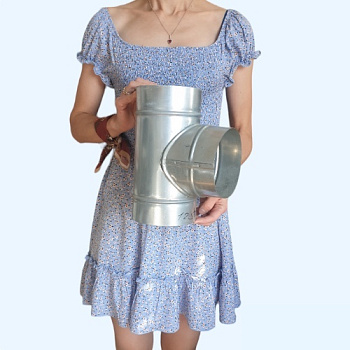 Тройник оцинкованный 125 Ц