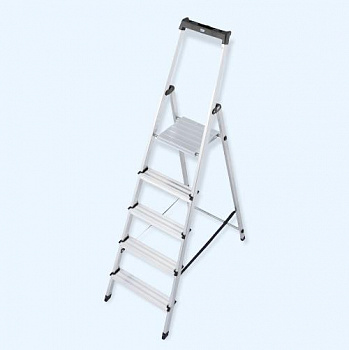 KRAUSE MONTO SOLIDY 5 ступеней (126238) Алюминиевая стремянка с крюком для ведра KRAUSE MONTO SOLIDY 5 ступеней (126238) Алюминиевая стремянка с крюком для ведра