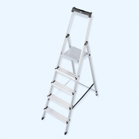 KRAUSE MONTO SOLIDY 5 ступеней (126238) Алюминиевая стремянка с крюком для ведра KRAUSE MONTO SOLIDY 5 ступеней (126238) Алюминиевая стремянка с крюком для ведра