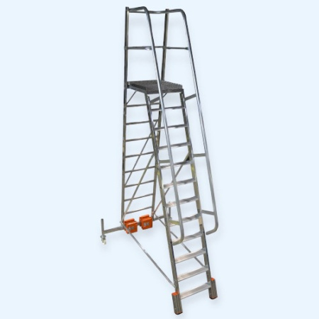 Лестница с платформой Vario траверса 1365 Krause 12 ступеней (833174)